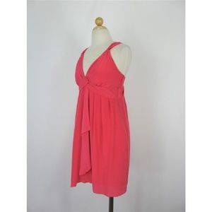Banana Republic Pink Silk Racerback Dress